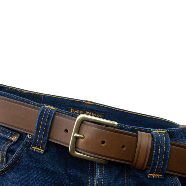 25 Year Jeans Leather Belt - Brown