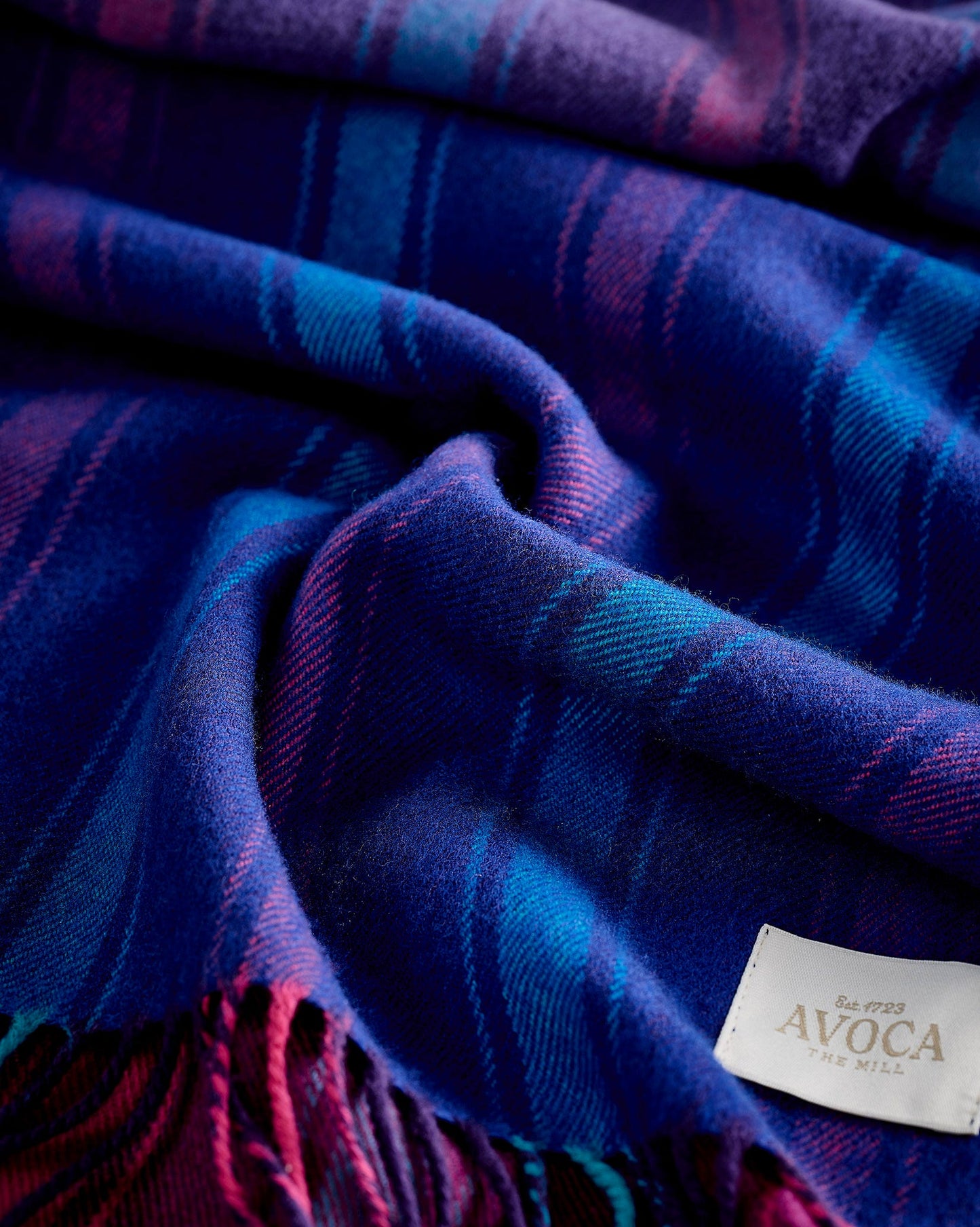 Merino Wide Scarf - Jewel Fields