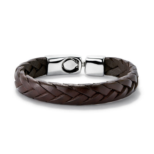 Ser Natural Leather & Silver Bracelet