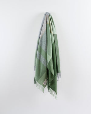 Cashmere Blend Throw - July Bug Green