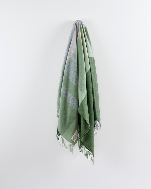 Cashmere Blend Throw - July Bug Green