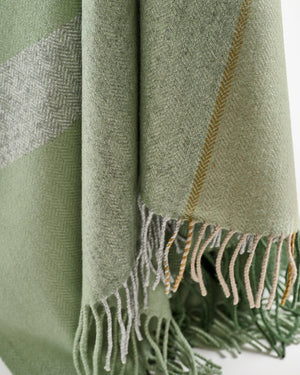 Cashmere Blend Throw - July Bug Green