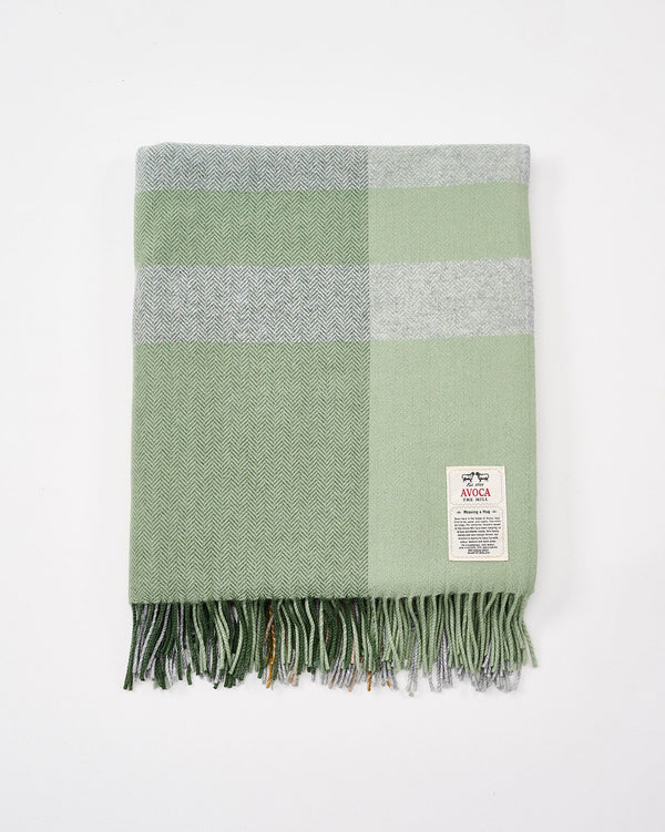 Cashmere Blend Throw - July Bug Green