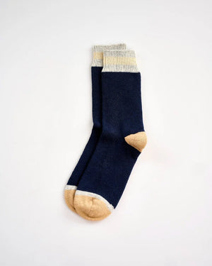 Avoca Cozy Toes Cashmere Blend Men's Socks - Navy