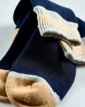 Avoca Cozy Toes Cashmere Blend Men's Socks - Navy