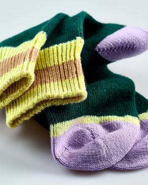 Avoca Cozy Toes Cashmere Blend Women's Socks - Green
