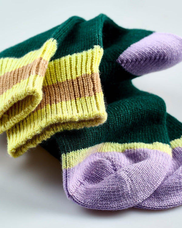 Avoca Cozy Toes Cashmere Blend Women's Socks - Green