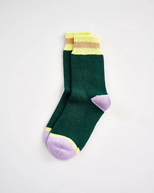 Avoca Cozy Toes Cashmere Blend Women's Socks - Green