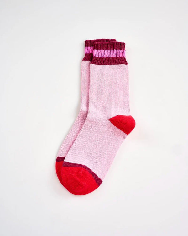 Avoca Cosy Toes Cashmere Blend Women's Socks - Pink