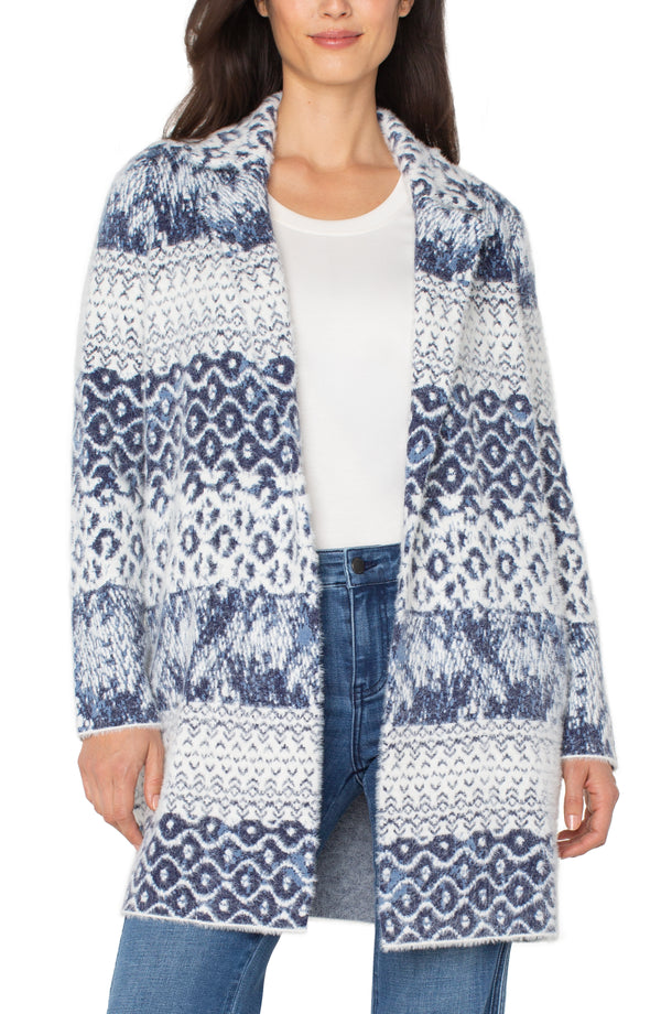 Long Sleeve Open Front Sweater Coat