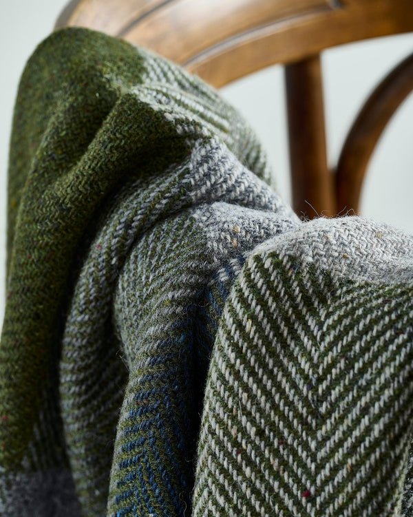 Mohair & Wool Throw - Midnight