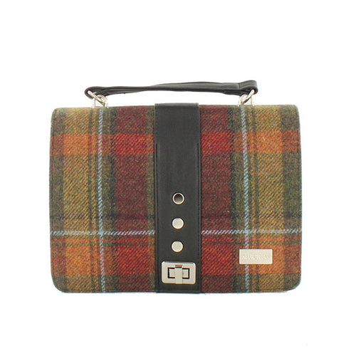 Irish Tweed Fiona Purse - Autumn Plaid