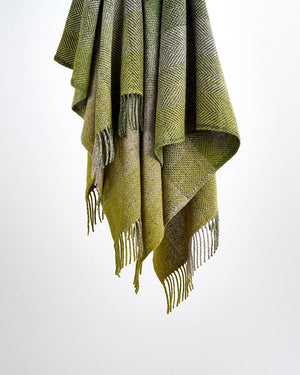 Mohair & Wool Tweed Throw - Oak
