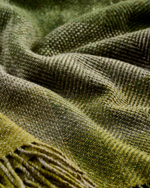 Mohair & Wool Tweed Throw - Oak