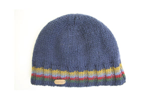 Ribbed Pull On Cap - Dark Blue