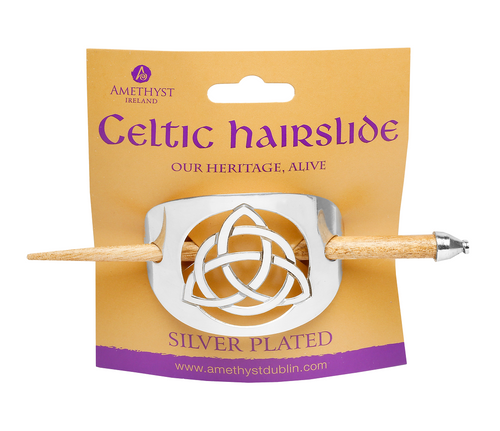 Large Celtic Hairslides - Celtic Trinity