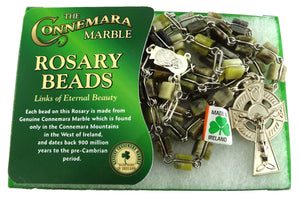 Connemara Marble Square Rosary Beads
