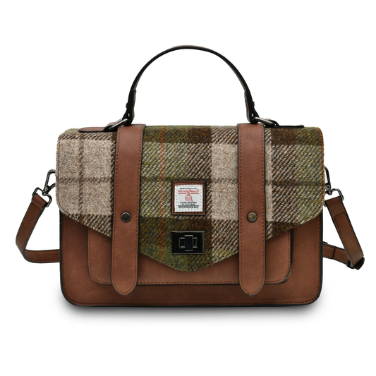 Medium Satchel - Chestnut Tartan