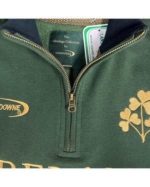 Ireland Gold Shamrock 1/4 Zip Sweatshirt