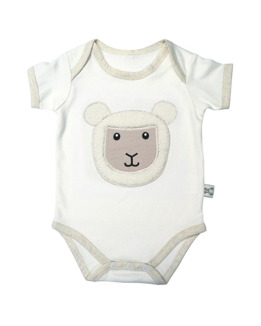 Baby Cream Sheep Organic Cotton Onsie