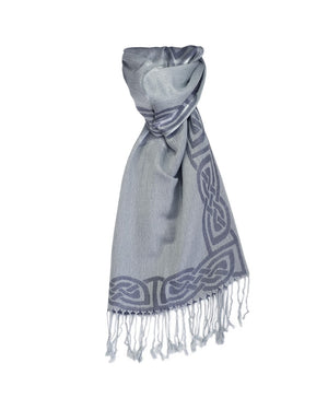 Celtic Pashmina Scarf - Denim