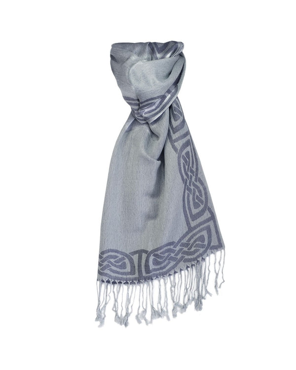 Celtic Pashmina Scarf - Denim