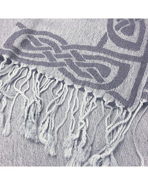 Celtic Pashmina Scarf - Denim