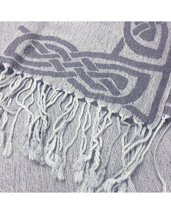 Celtic Pashmina Scarf - Denim