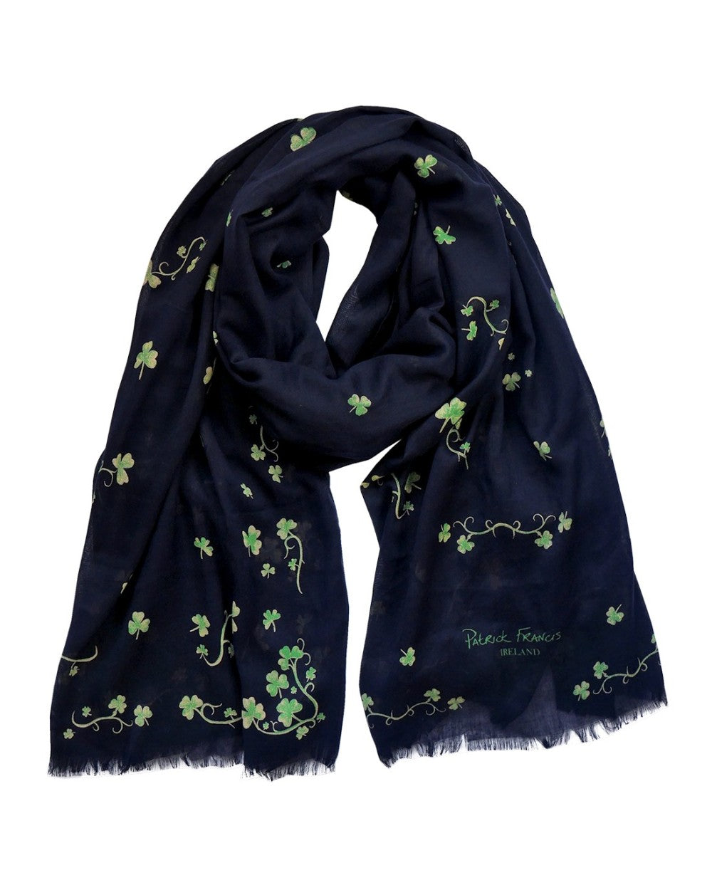 Shamrock Scarf - Navy