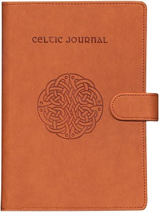 Celtic Knot Deluxe Lined Journal w/ Closure - Brown