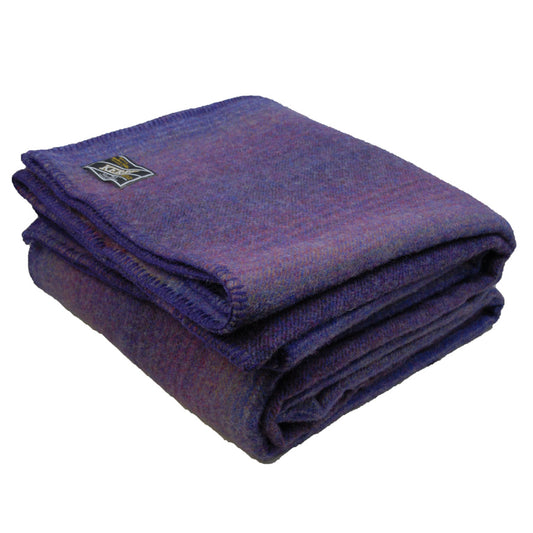 Kerry Blanket Queen 90" x 100" - Purple Heather