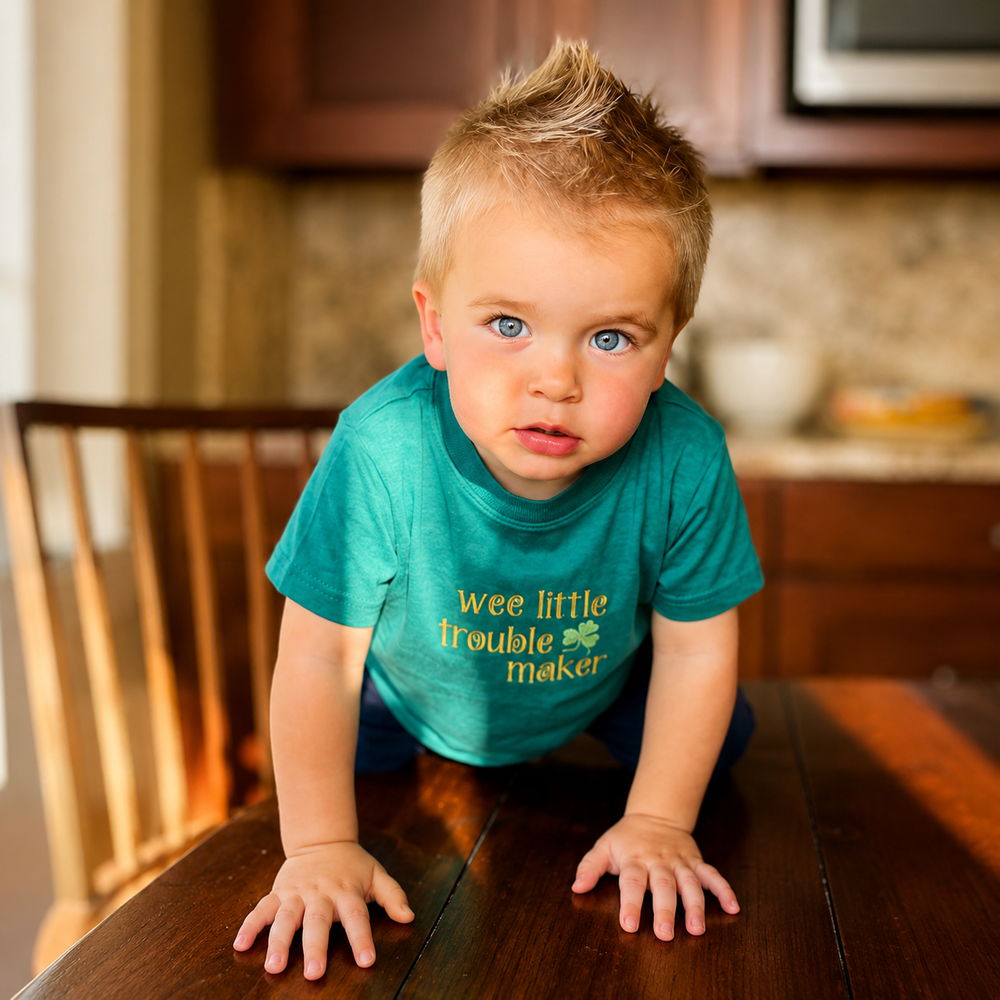 Wee Little Trouble Maker Kids Shirt