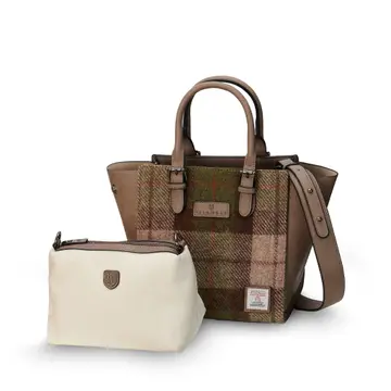 The Medium Callie Tote - Chestnut Tartan