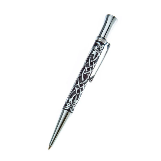 Celtic Knot Bird Etched 10mm Ballpoint Pen