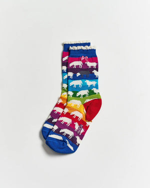 Cotton Socks - Rainbow Sheep