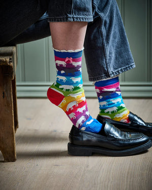 Cotton Socks - Rainbow Sheep