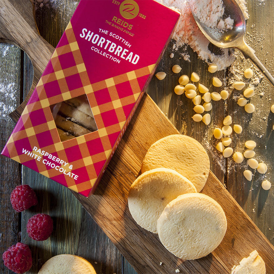 Reid’s of Caithness Raspberry & White Chocolate Shortbread