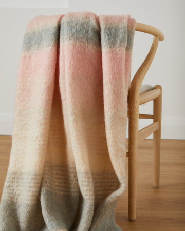 Foxford Heather Mohair Throw