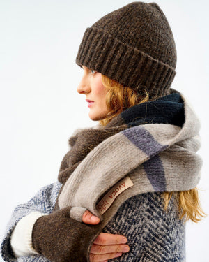 Avoca Rona Brushed Lambswool Hat - Cocoa