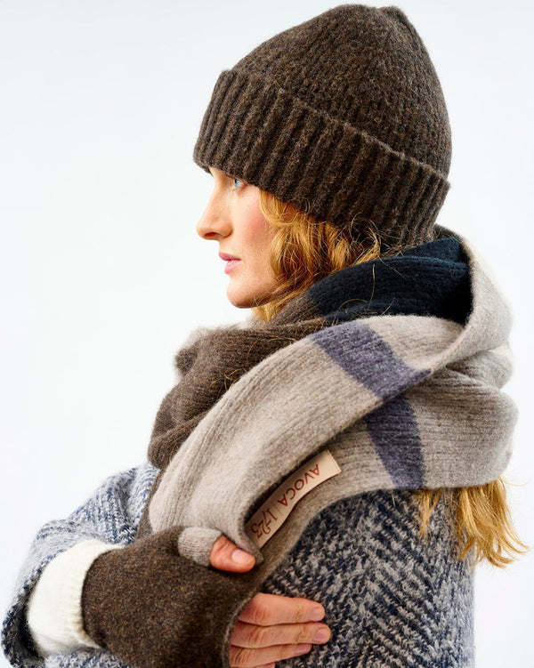 Avoca Rona Brushed Lambswool Hat - Cocoa