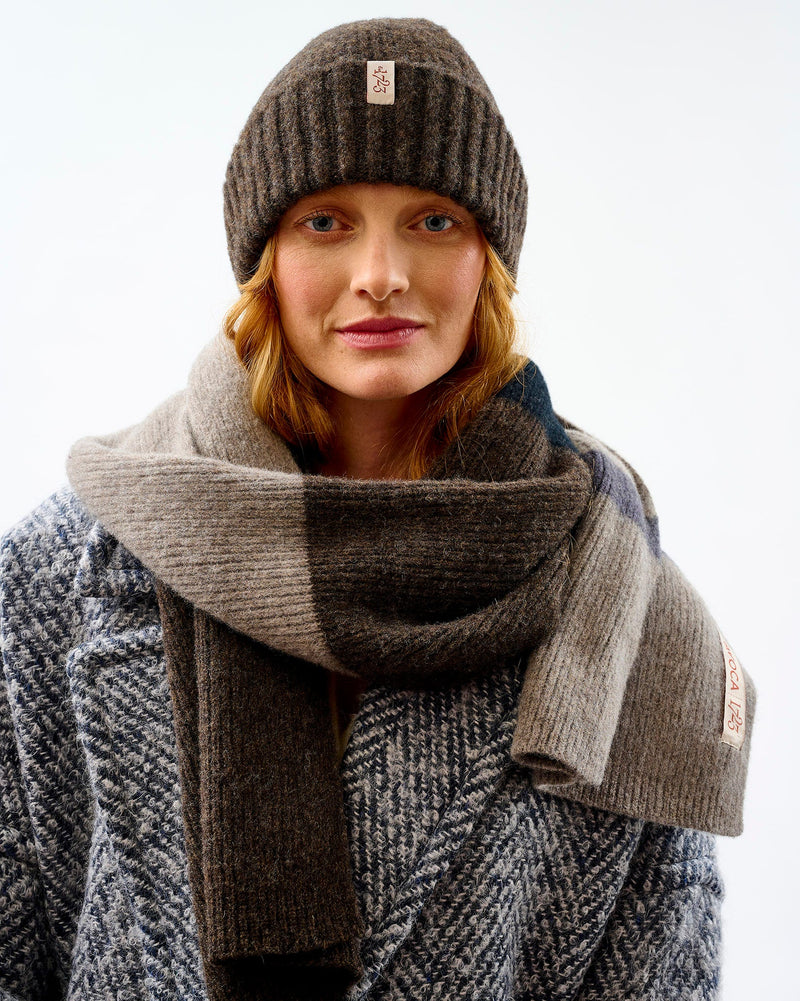 Avoca Rona Brushed Lambswool Hat - Cocoa