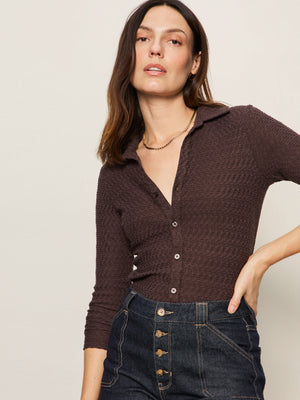 Textured Knit Dream Girl Shirt