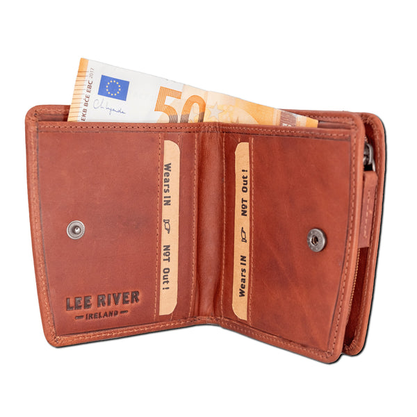 Caitlin Leather Knot Wallet - Tan