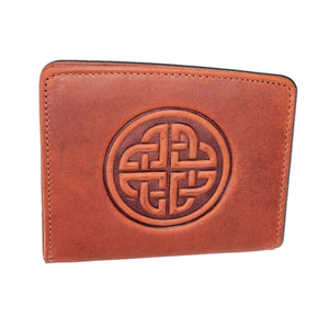 Caitlin Leather Knot Wallet - Tan