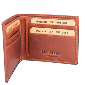 Cuchulainn Hand Stamped Leather Wallet - Tan
