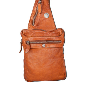 Celtic Sling Leather Bag - Tan