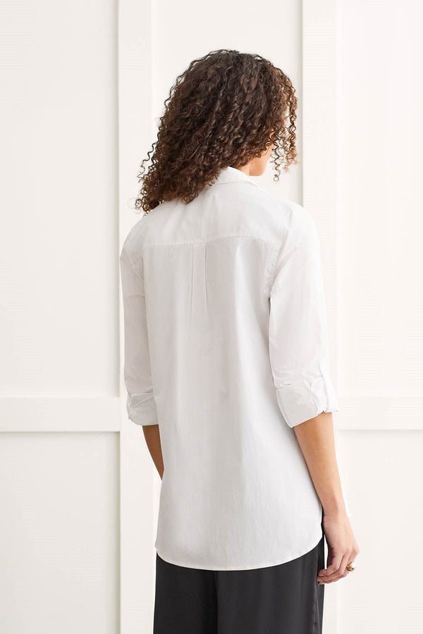 Classic White Button Up Blouse