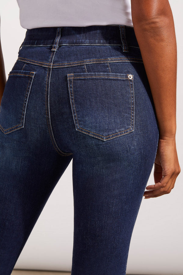 Sophia Curvy Straight Jeans - Deep Ocean Blue