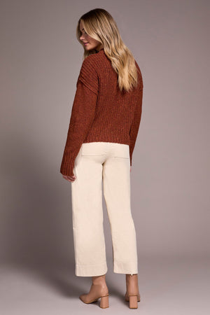 Multi Speckle Crew Neck Sweater - M. Ginger Spice