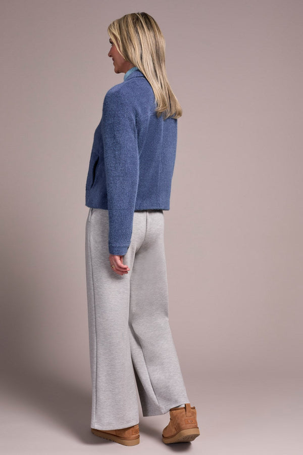 Super Soft Boucle Button-Front Jacket